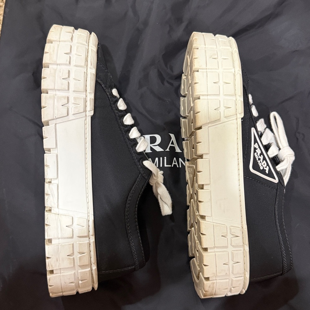 Prada Monochrome Chunky Sneakers - Picture 5 of 6